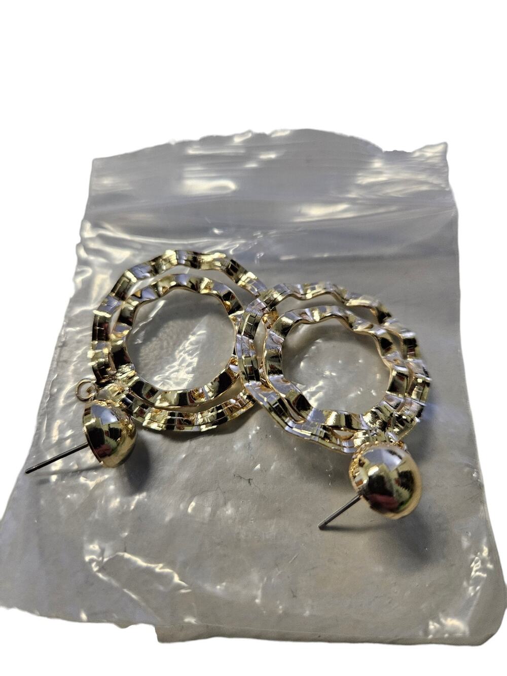 NWOT Gold Hoop Shaped Earrings